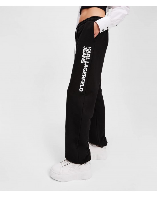 Karl Lagerfeld Slim-Fit Black Παντελόνι Φόρμας Karl Lagerfeld Slim-Fit Black Παντελόνι Φόρμας