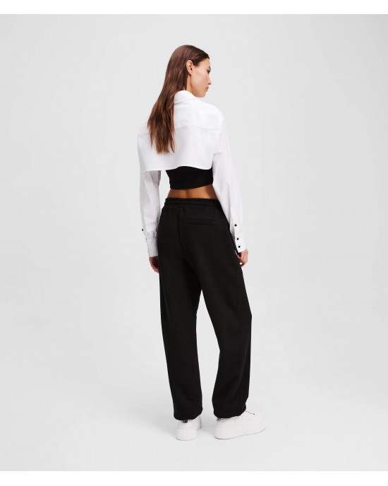 Karl Lagerfeld Slim-Fit Black Παντελόνι Φόρμας Karl Lagerfeld Slim-Fit Black Παντελόνι Φόρμας