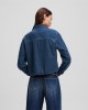 Karl Lagerfeld Boxy Denim Washed Dark Blue Πουκάμισο