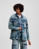 Karl Lagerfeld Utility Denim Tinted Visual Washed Blue Τζάκετ