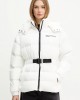 Karl Lagerfeld Belted Puffer White Μπουφάν