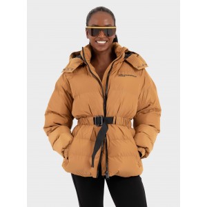 Karl Lagerfeld Belted Puffer Chipmunk Μπουφάν