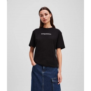 Karl Lagerfeld Blurred Logo T-Shirt Black Μπλούζα