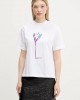 Karl Lagerfeld Floral Print T-Shirt White Μπλούζα