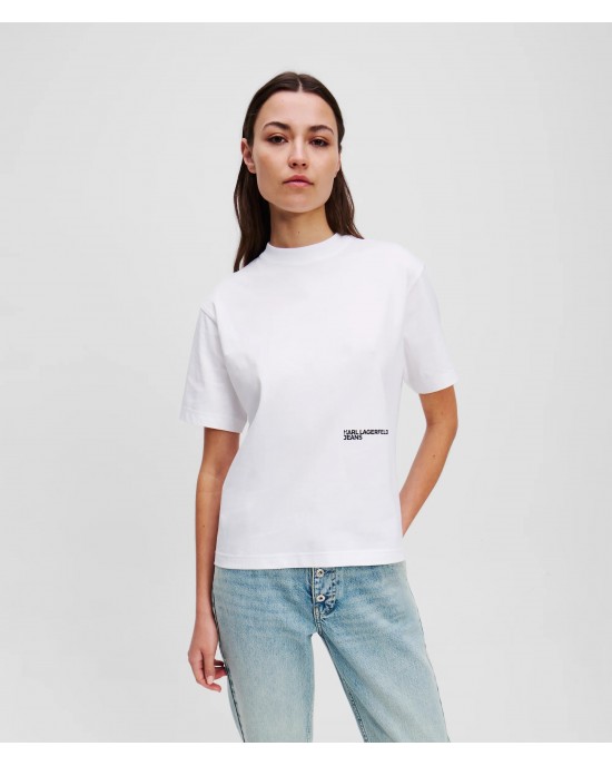 Karl Lagerfeld Floral Print T-Shirt White Μπλούζα