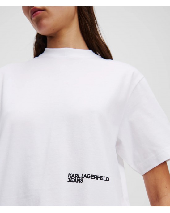 Karl Lagerfeld Floral Print T-Shirt White Μπλούζα