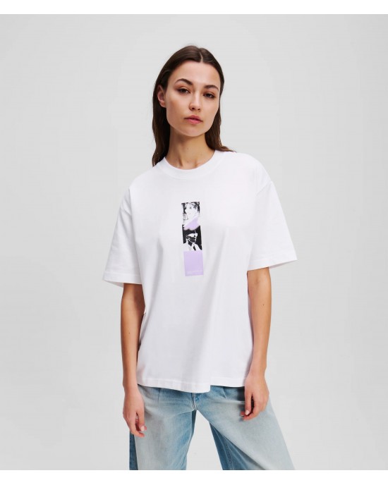 Karl Lagerfeld Karl Print T-Shirt White Μπλούζα