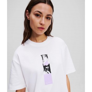 Karl Lagerfeld Karl Print T-Shirt White Μπλούζα