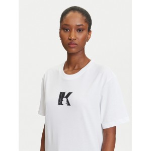 Karl Lagerfeld Regular Fit K Logo Tee White Μπλούζα