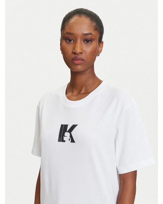 Karl Lagerfeld Regular Fit K Logo Tee White Μπλούζα