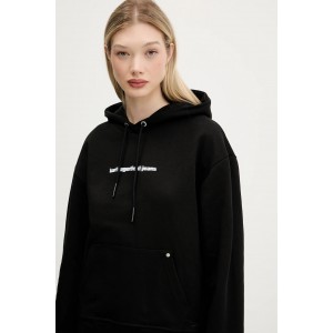 Karl Lagerfeld Relaxed Fit Flower Black Φούτερ Με Κουκούλα