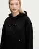 Karl Lagerfeld Relaxed Fit Flower Black Φούτερ Με Κουκούλα