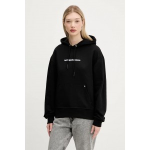 Karl Lagerfeld Relaxed Fit Flower Black Φούτερ Με Κουκούλα