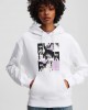 Karl Lagerfeld Karl Print White Φούτερ Με Κουκούλα
