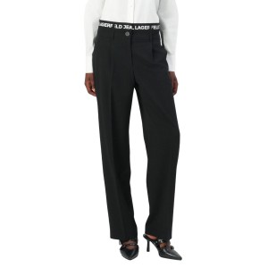 Karl Lagerfeld Logo Waistband Black Παντελόνι Karl Lagerfeld Logo Waistband Black Παντελόνι