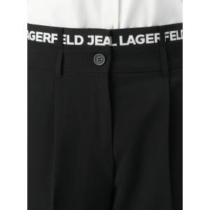 Karl Lagerfeld Logo Waistband Black Παντελόνι Karl Lagerfeld Logo Waistband Black Παντελόνι