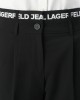 Karl Lagerfeld Logo Waistband Black Παντελόνι Karl Lagerfeld Logo Waistband Black Παντελόνι