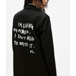 Karl Lagerfeld Karl Quote Black Σακάκι