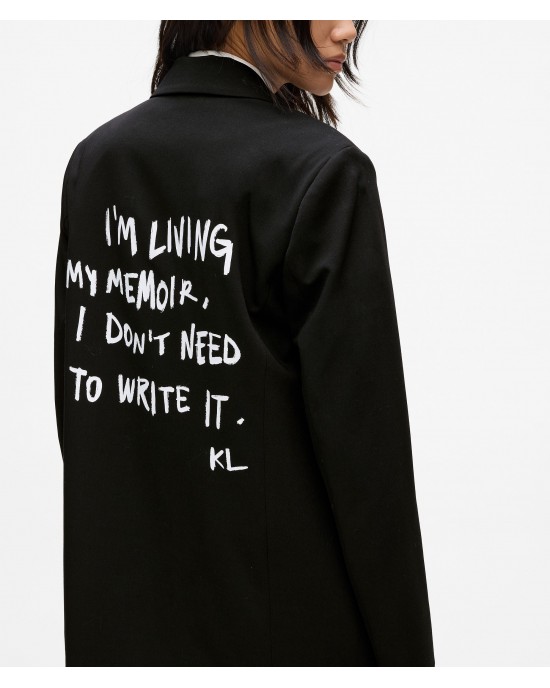 Karl Lagerfeld Karl Quote Black Σακάκι Karl Lagerfeld Karl Quote Black Σακάκι