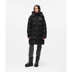 Karl Lagerfeld Long Puffer Black Μπουφάν