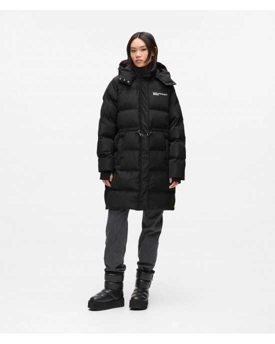 Karl Lagerfeld Long Puffer Black Μπουφάν