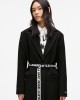 Karl Lagerfeld Logo Belted Black Παλτό