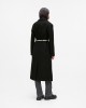 Karl Lagerfeld Logo Belted Black Παλτό