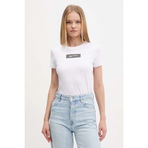 Karl Lagerfeld Reflective Logo T-shirt White Μπλούζα