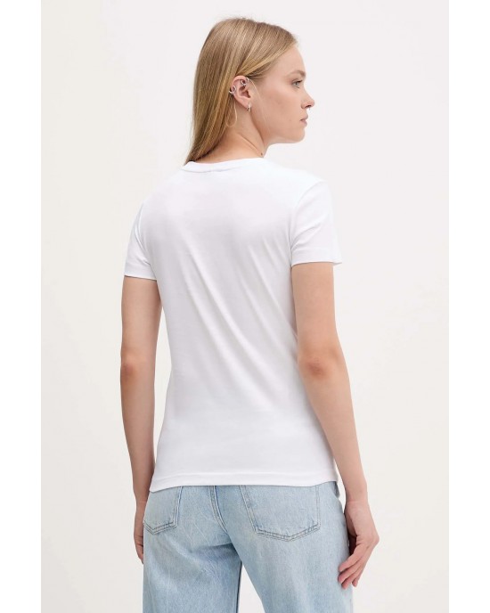 Karl Lagerfeld Reflective Logo T-shirt White Μπλούζα
