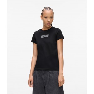 Karl Lagerfeld Reflective Logo T-shirt Black Μπλούζα