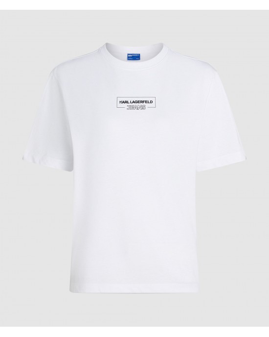 Karl Lagerfeld Outline Logo T-shirt White Μπλο΄υζα