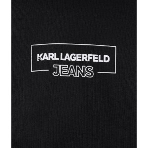 karl Lagerfeld Outline Logo T-shirt Black Μπλούζα