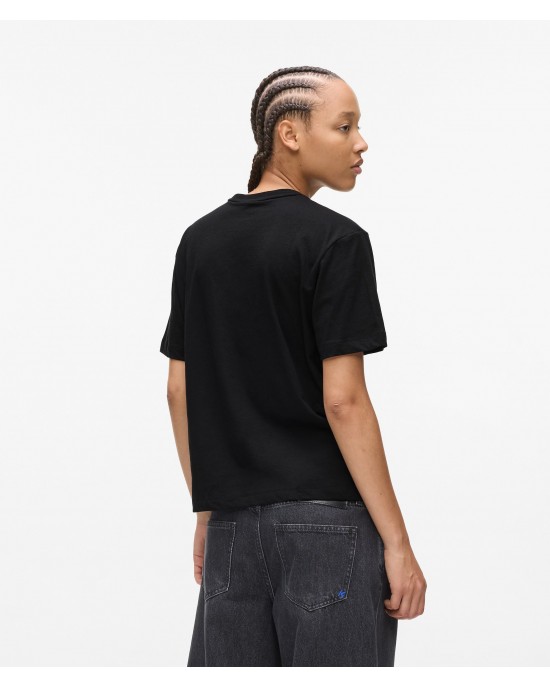 karl Lagerfeld Outline Logo T-shirt Black Μπλούζα