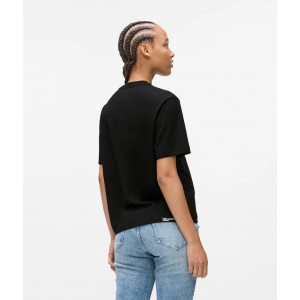 Karl Lagerfeld Bandana Logo T-shirt Black Μπλούζα
