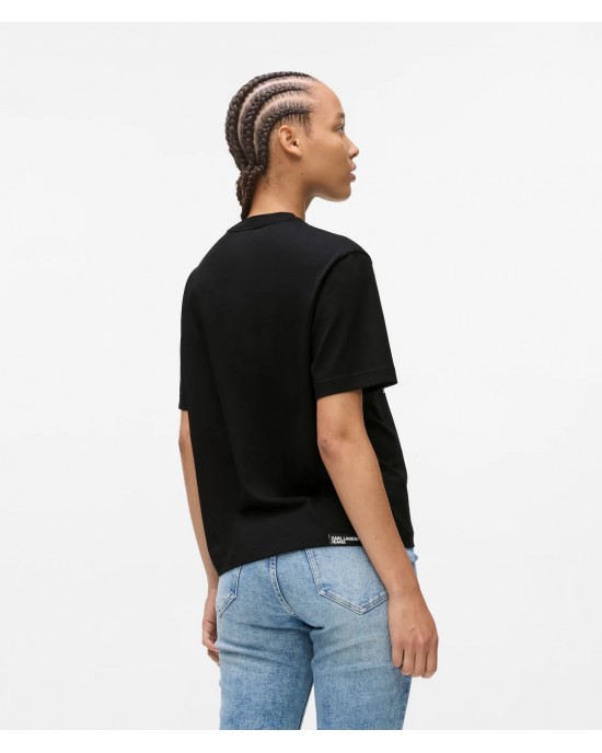 Karl Lagerfeld Bandana Logo T-shirt Black Μπλούζα Karl Lagerfeld Bandana Logo T-shirt Black Μπλούζα
