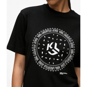 Karl Lagerfeld Bandana Logo T-shirt Black Μπλούζα