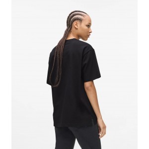 Karl Lagerfeld Relaxed Karl Quote T-shirt Black Μπλούζα