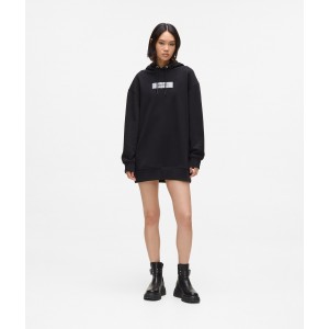 Karl Lagerfeld Oversized Logo Black Φούτερ Με Κουκούλα Karl Lagerfeld Oversized Logo Black Φούτερ Με Κουκούλα