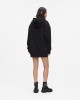 Karl Lagerfeld Oversized Logo Black Φούτερ Με Κουκούλα