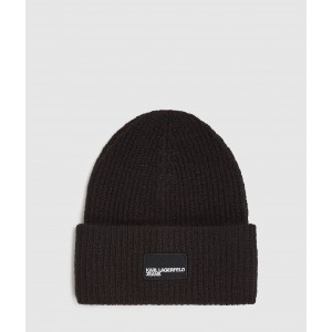 Karl Lagerfeld Logo Patch Long Black Σκο΄ύφος Karl Lagerfeld Logo Patch Long Black Σκο΄ύφος