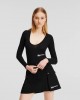 Karl Lagerfeld Long-Sleeved Bodysuit Black Μπλούζα