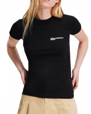 Karl Lagerfeld Slim Fit T-shirt Black Μπλούζα