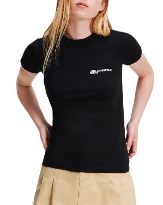 Karl Lagerfeld Slim Fit T-shirt Black Μπλούζα