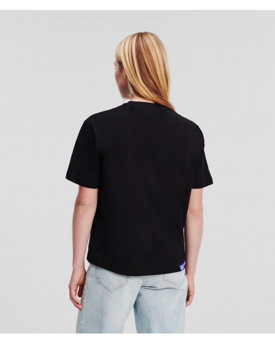 Karl Lagerfeld Logo T-shirt Regular Black Μπλούζα