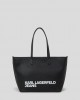 Karl Lagerfeld Logo Large Black Τσάντα Ώμου