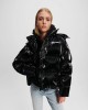 Karl Lagerfeld Pearlized Black Puffer Μπουφάν