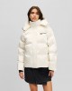 Karl Lagerfeld Pearlized Off-White Puffer Μπουφάν