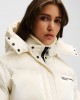 Karl Lagerfeld Pearlized Off-White Puffer Μπουφάν