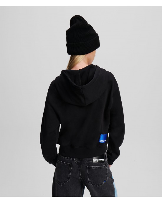 Karl Lagerfeld Zip-Up Hoodie Black Φούτερ