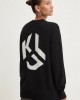 Karl Lagerfeld Regular Monogram Crew Black Πουλόβερ